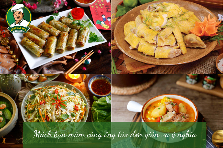 Mách bạn mâm cúng ông táo đơn giản và ý nghĩa