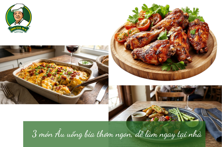 3 món Âu uống bia thơm ngon, dễ làm ngay tại nhà