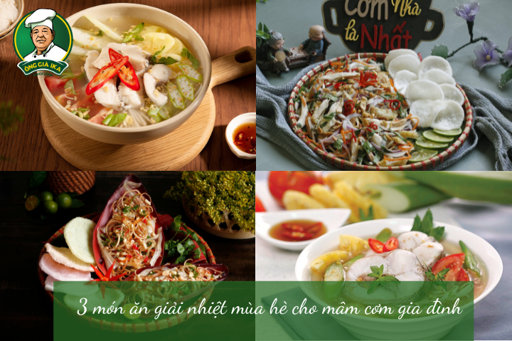 3 món ăn giải nhiệt mùa hè cho mâm cơm gia đình