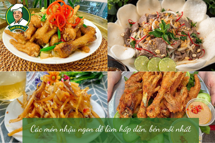 Các món nhậu ngon dễ làm hấp dẫn, bén mồi nhất