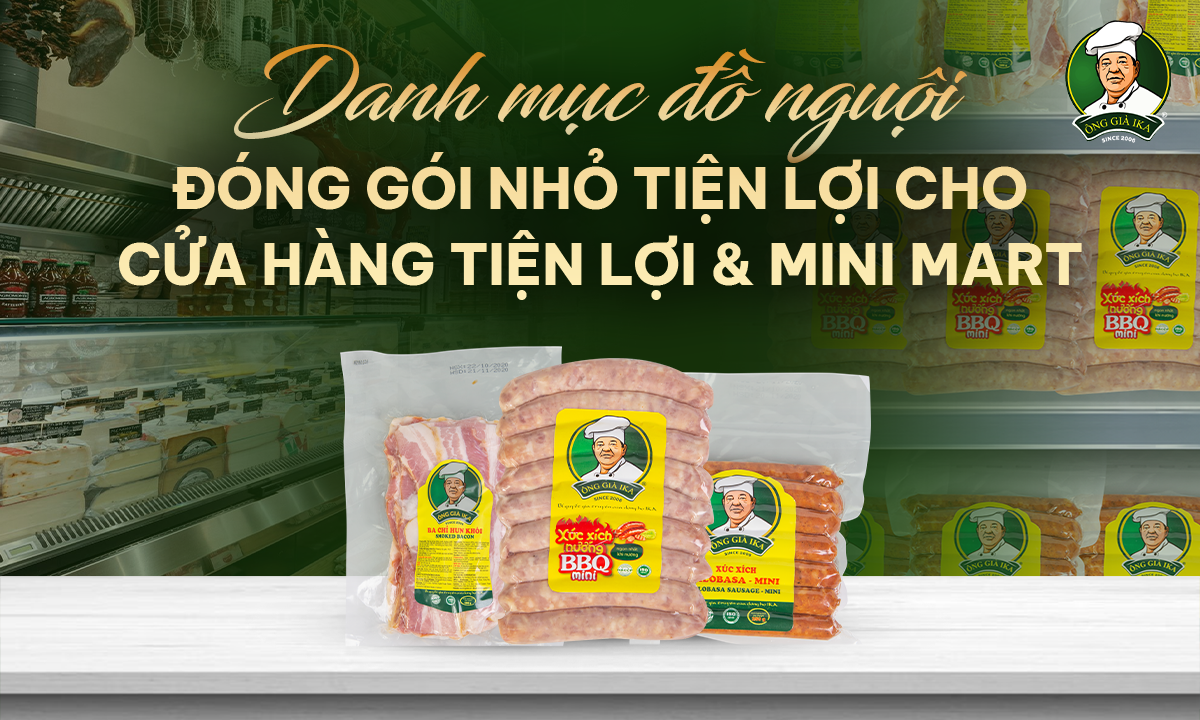 DANH MỤC ĐỒ NGUỘI ĐÓNG GÓI NHỎ TIỆN LỢI CHO CỬA HÀNG TIỆN LỢI & MINI MART