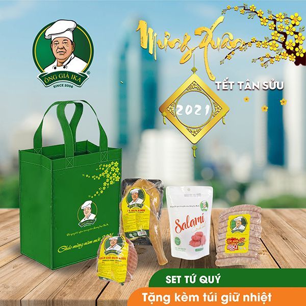 Set quà Tết Tứ Qúy