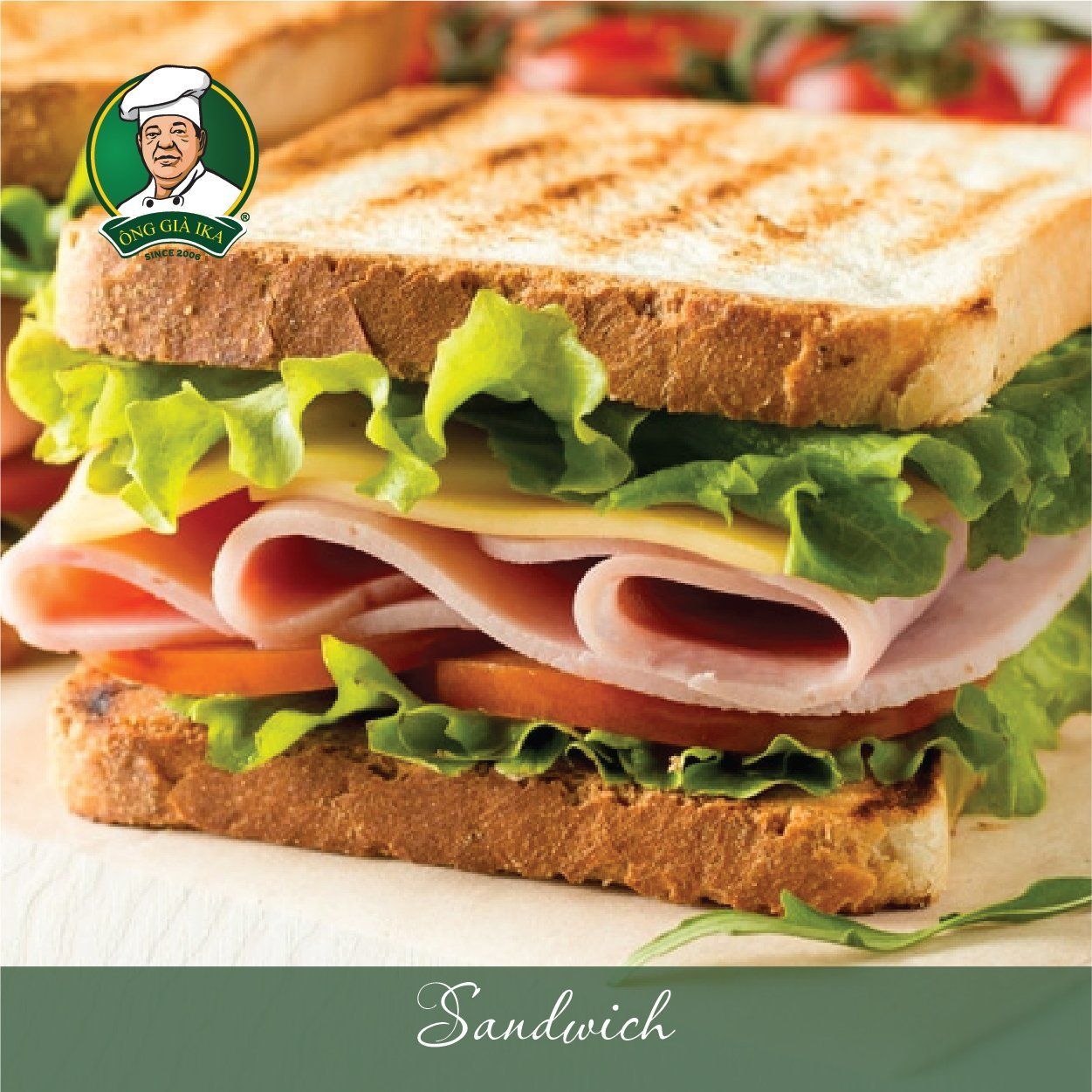 Sandwich là món ăn kiểu Âu rất quen thuộc