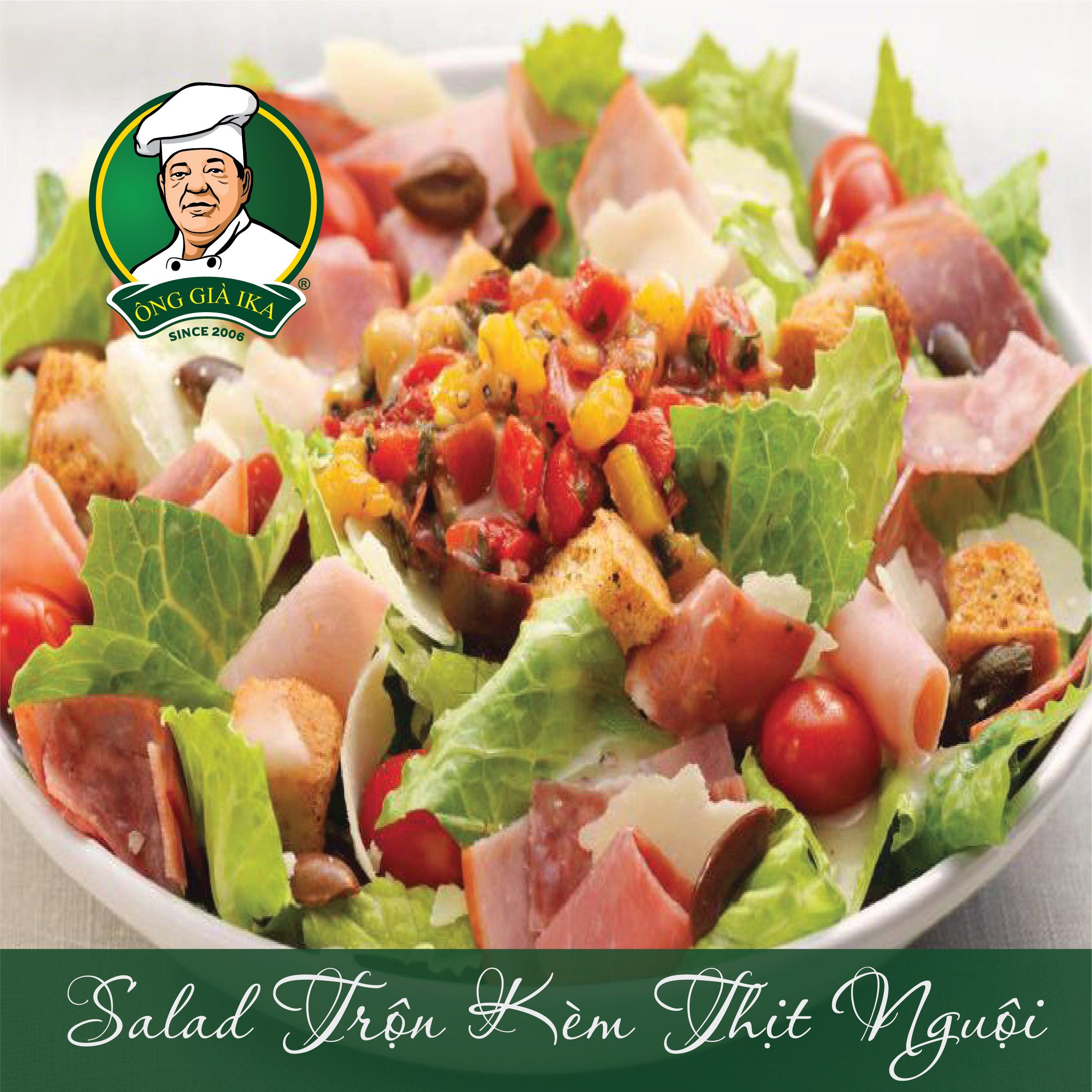 Salad thịt hun khói được các gia đình đặc biệt yêu thích trong dịp dã ngoại