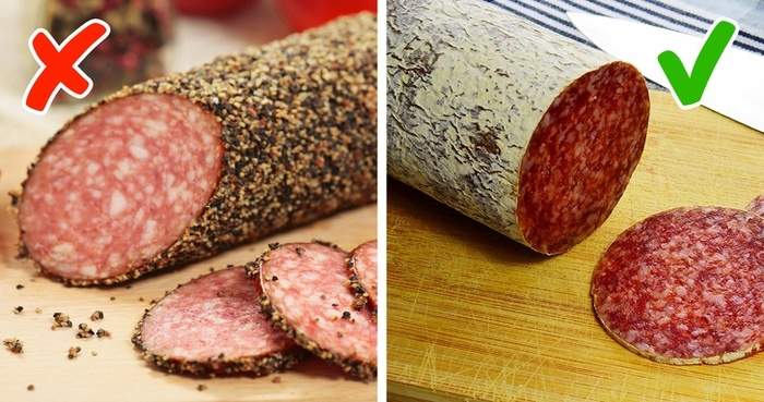 Khi kết cấu salami thay đổi, cần ngưng sử dụng và bỏ đi ngay lập tức