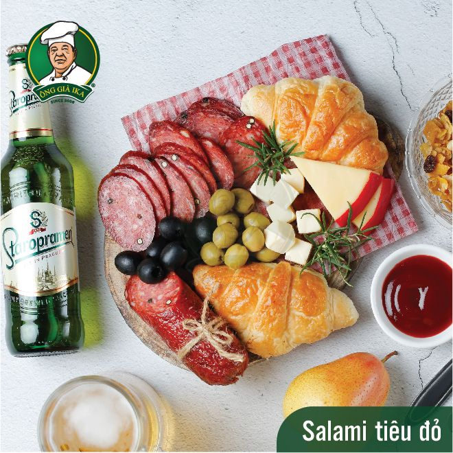 Salami tiêu đỏ IKA cho bữa tiệc picnic chuẩn kiểu ÂU