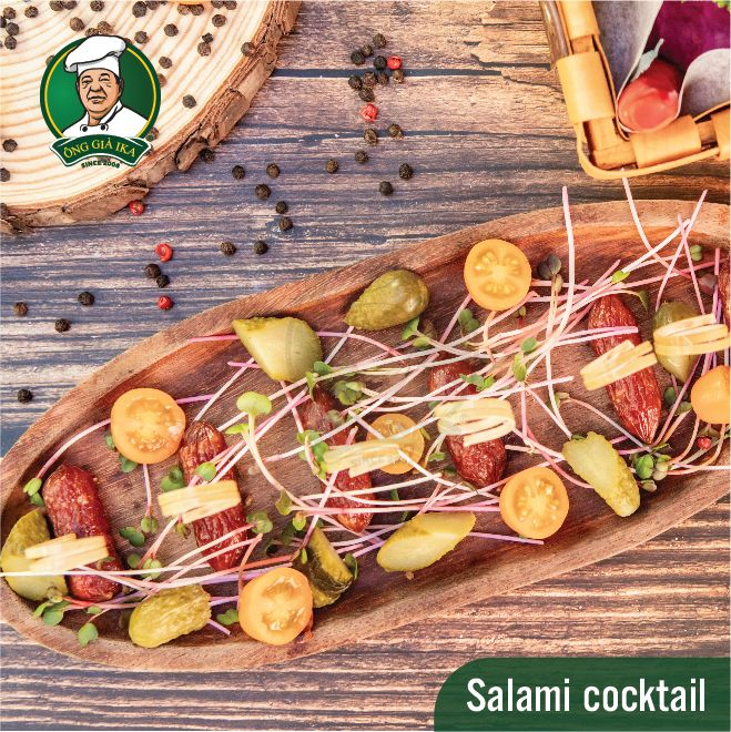 Salami cocktail Ông già IKA setup bàn tiệc picnic chuẩn “kiểu Tây”