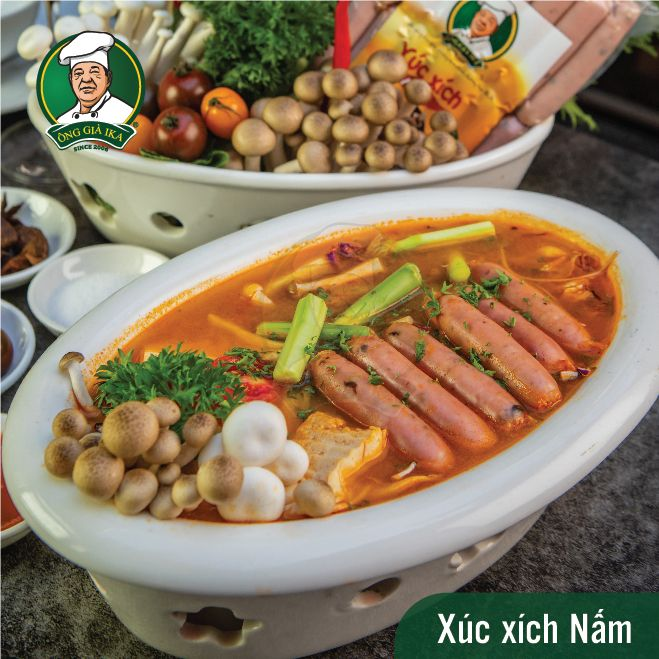 Sản phẩm xúc xích nấm Ông già IKA