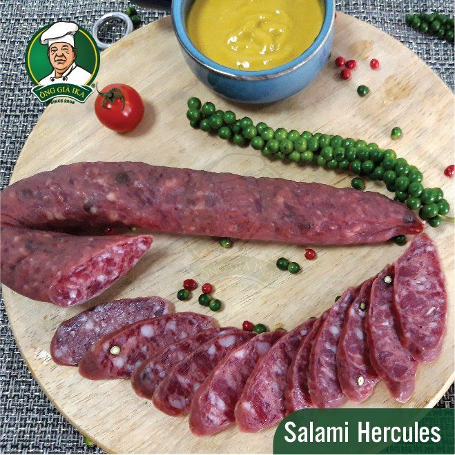 Salami lên men Hercules thượng hạng tại Ông già IKA