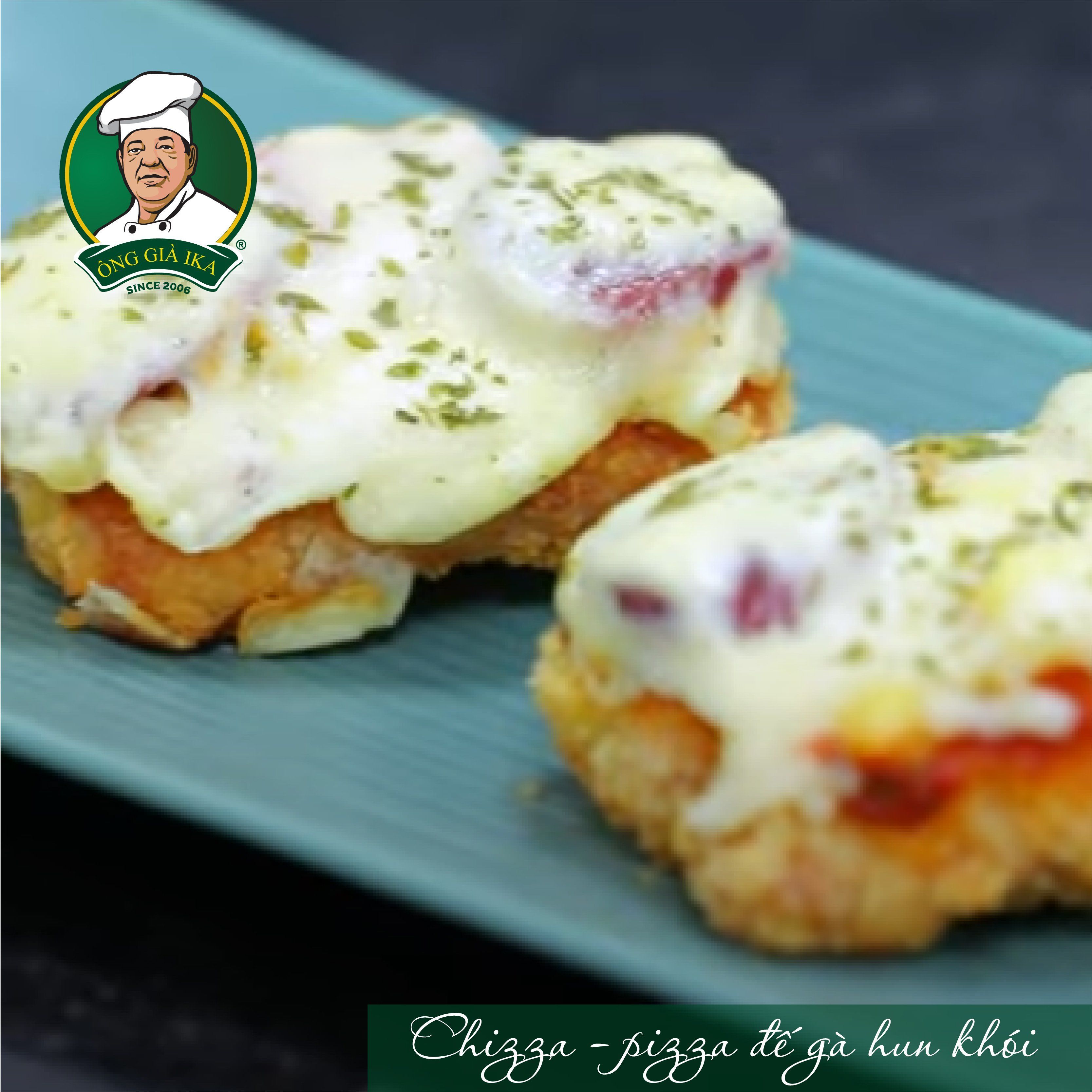 Chizza - pizza đế gà hun khói