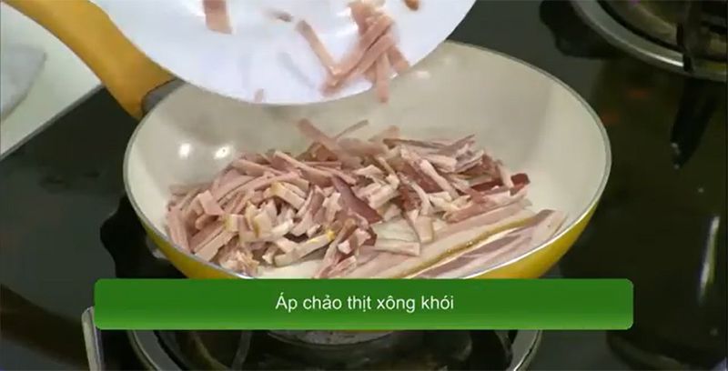 Áp chảo thịt ba chỉ hun khói