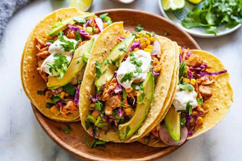 Bánh Tacos làm làm từ bánh tortilla