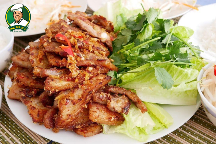 Ba chỉ nướng sa tế