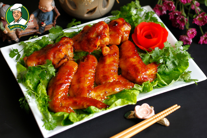 Cánh gà nướng mật ong