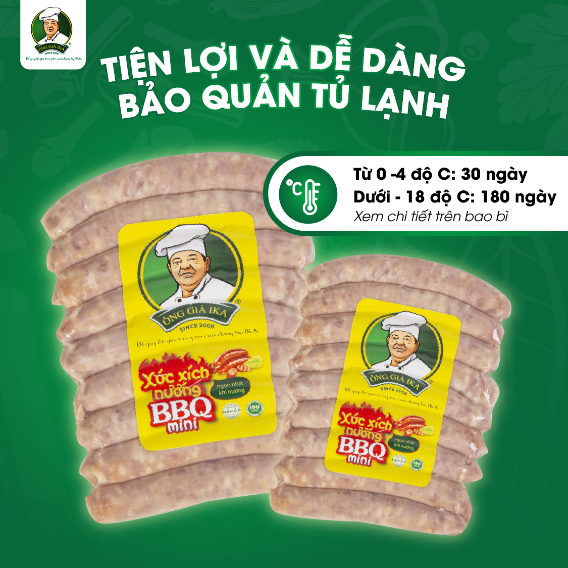 Xúc xích Nướng BBQ mini