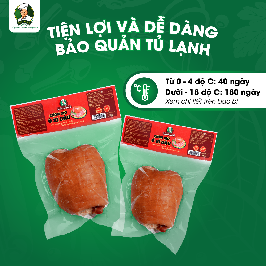 CHÂN GIÒ Ủ XÌ DẦU 250G