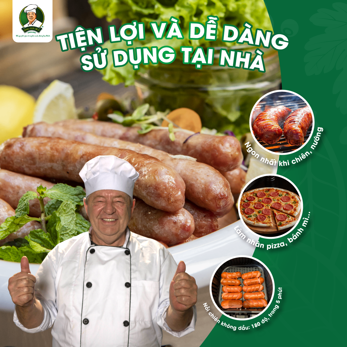 Xúc xích Nướng BBQ mini