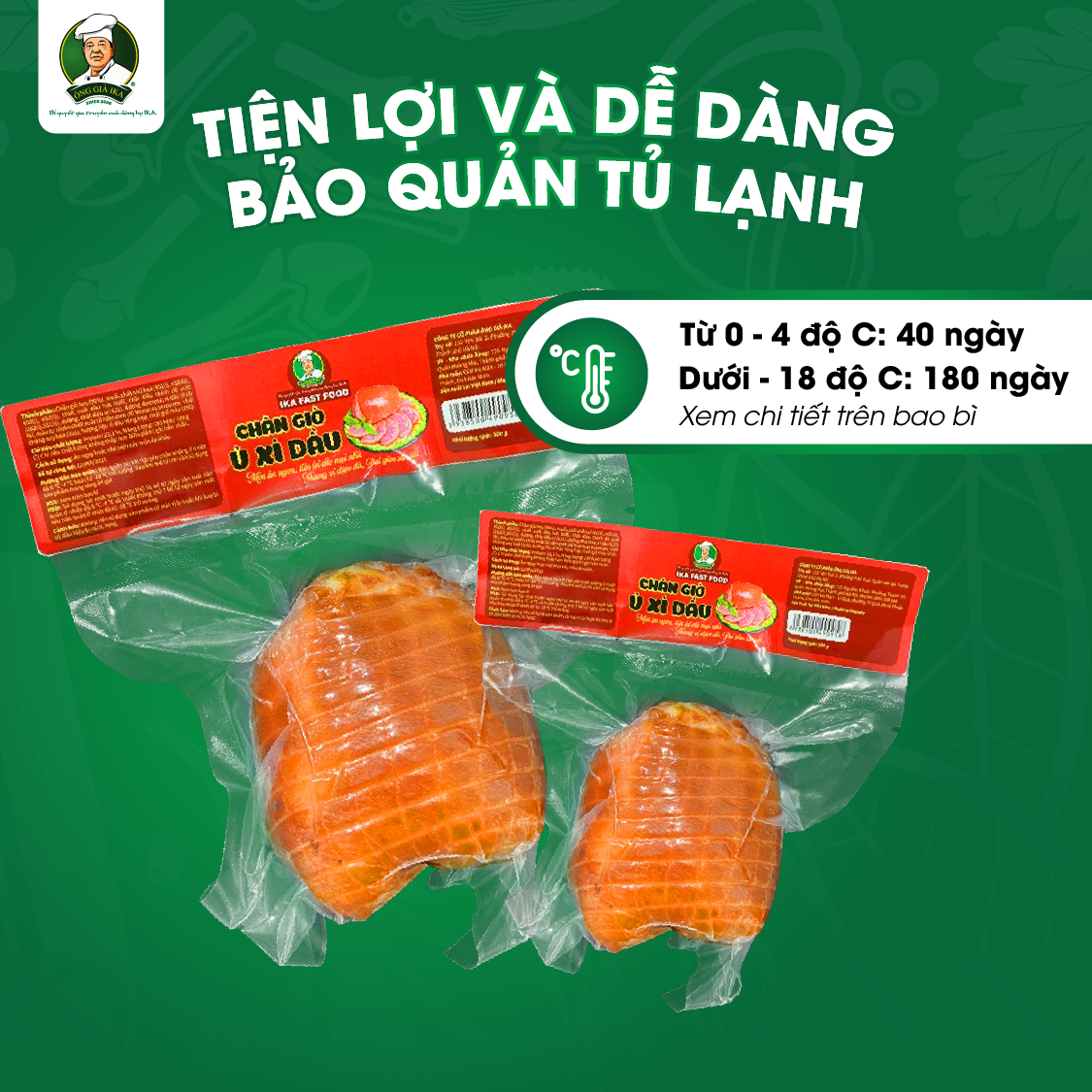 CHÂN GIÒ Ủ XÌ DẦU 500G