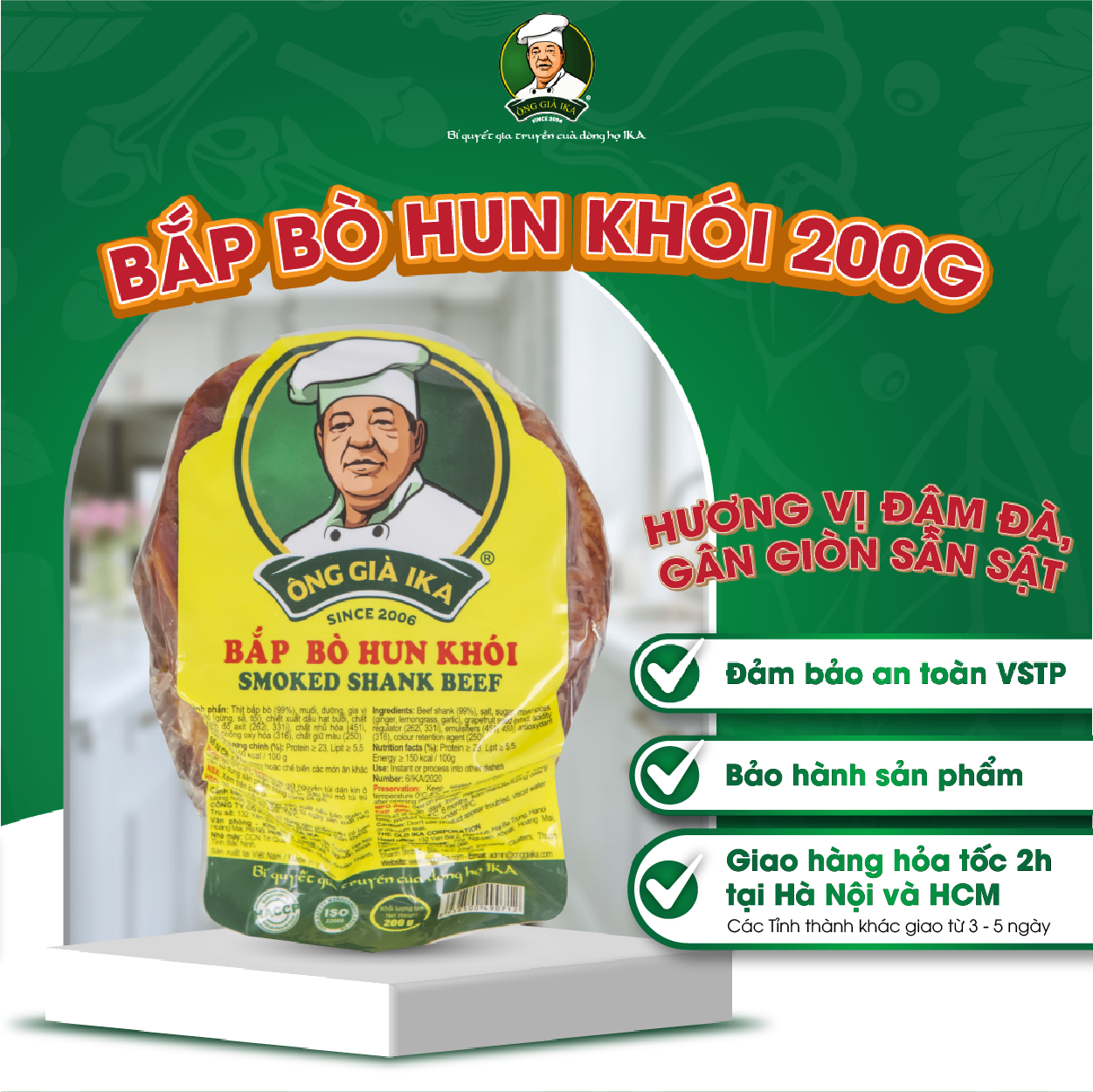 Bắp bò hun khói