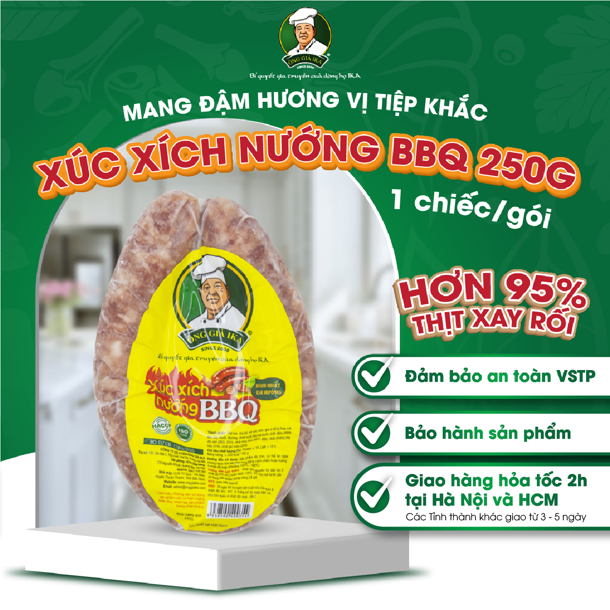 Xúc xích Nướng BBQ