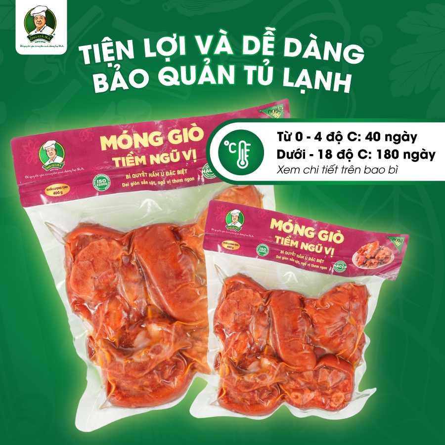 MÓNG GIÒ TIỀM NGŨ VỊ 400G