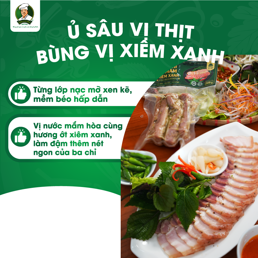 BA CHỈ Ủ MẮM XIÊM XANH 200G