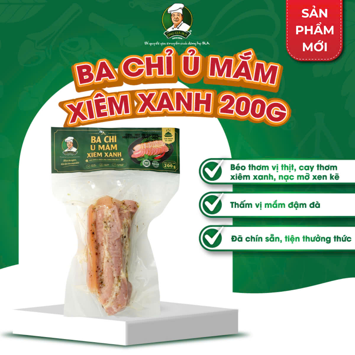BA CHỈ Ủ MẮM XIÊM XANH 200G