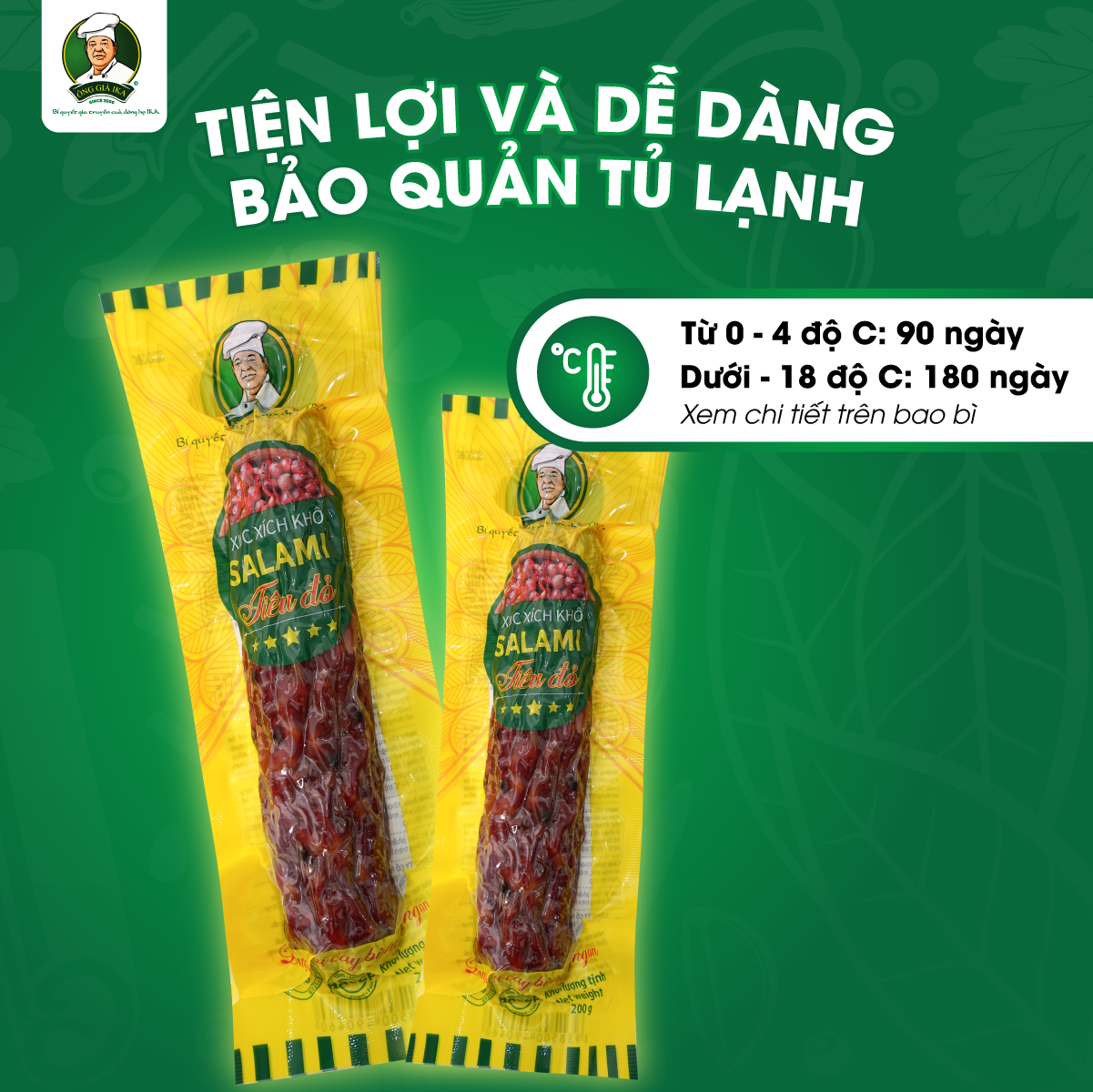 Xúc xích Salami Tiêu đỏ