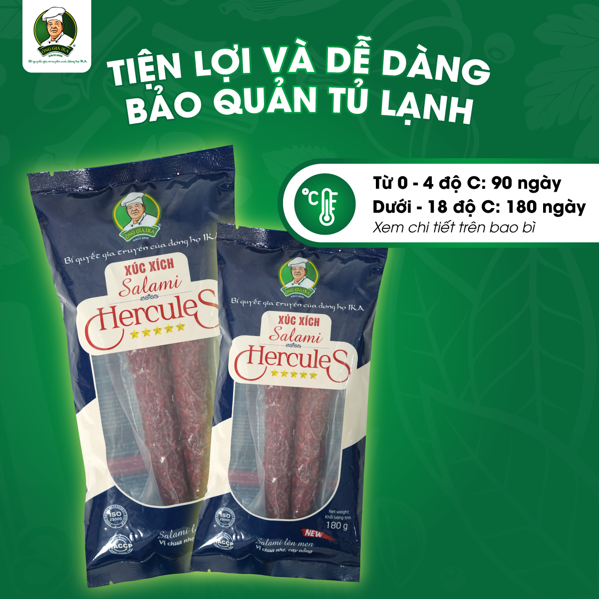 Xúc xích Salami lên men Hercules