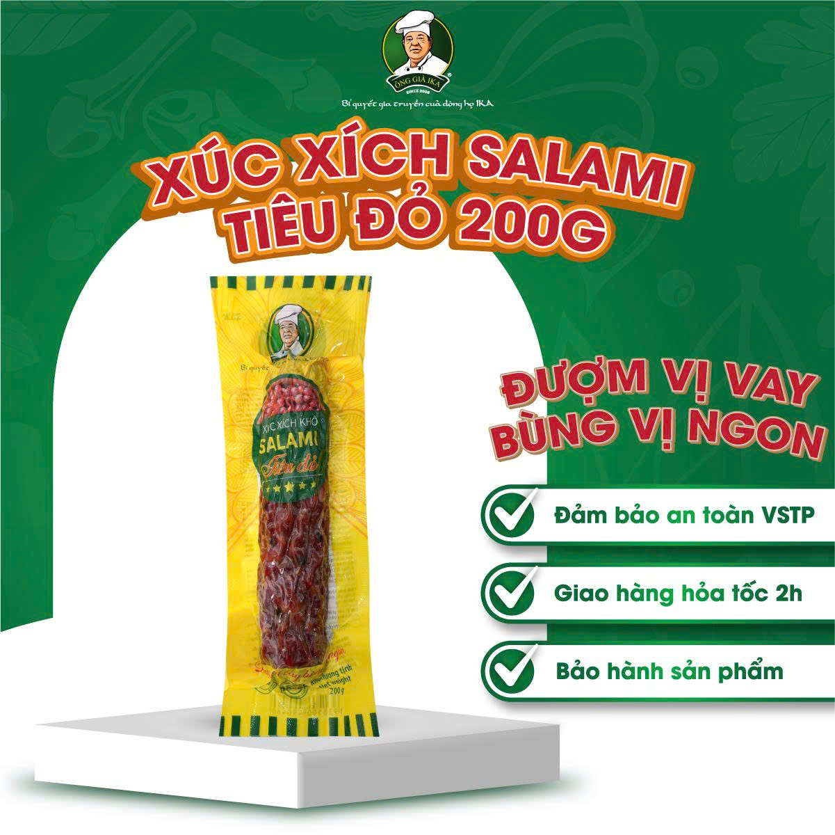 Xúc xích Salami Tiêu đỏ