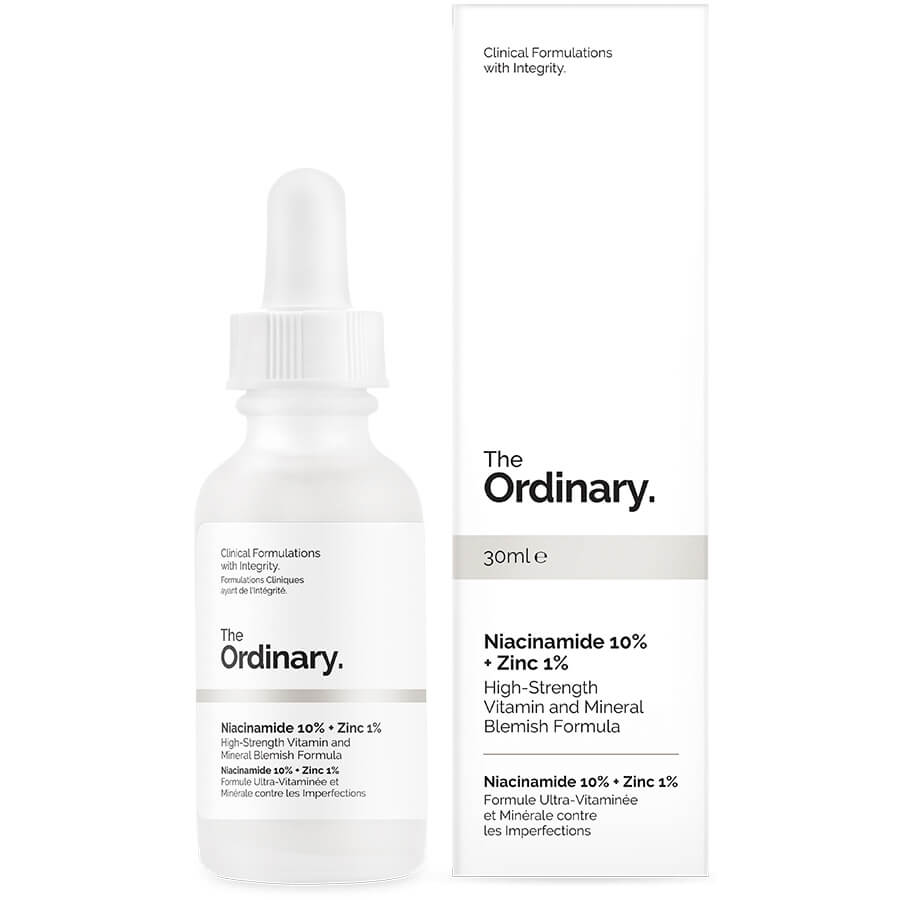 The Ordinary Niacinamide 10% + Zinc 1% High Strength Vitamin and Mineral Blemish Formula -- 30ml