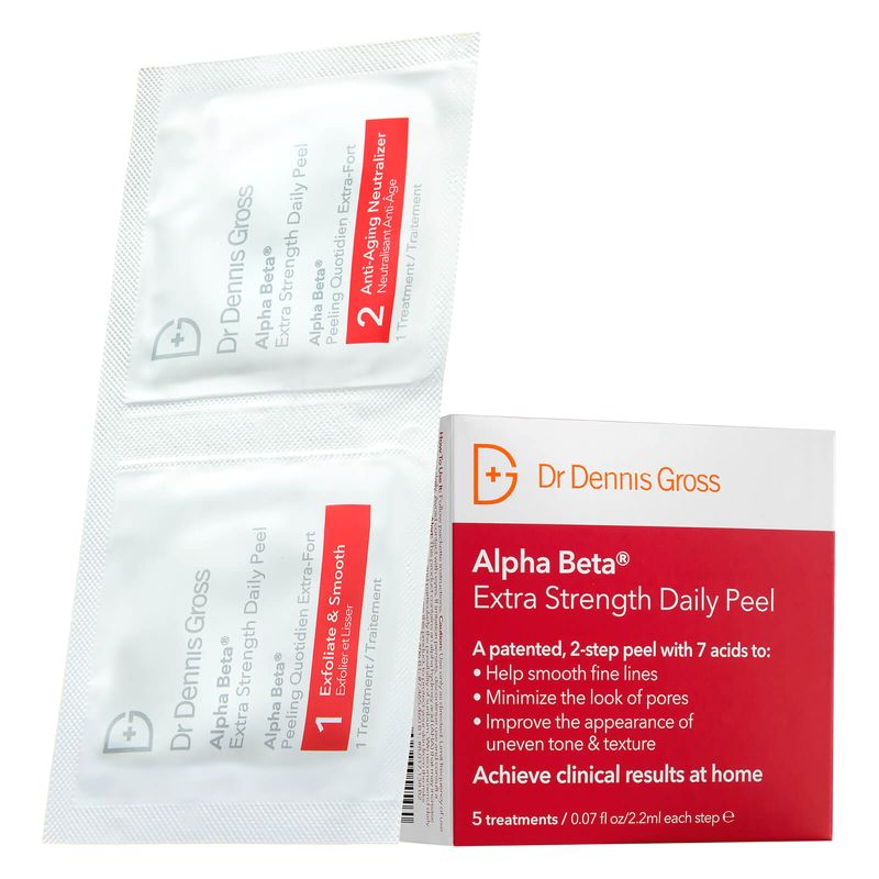 Dr Dennis Gross Alpha Beta® Extra Strength Daily Peel - 5 Application Packettes Bộ Peel Da 5 Ngày