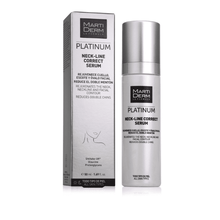 Tinh Chất Làm Săn Chắc, Trẻ Hoá Da Vùng Cổ MartiDerm Platinum Neck Line Correct Serum 50ml