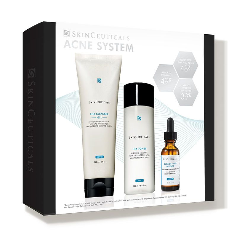 Bộ Sản Phẩm Giảm Mụn, Giảm Nhờn, Chống Lão Hóa SkinCeuticals Adult Anti-Acne System