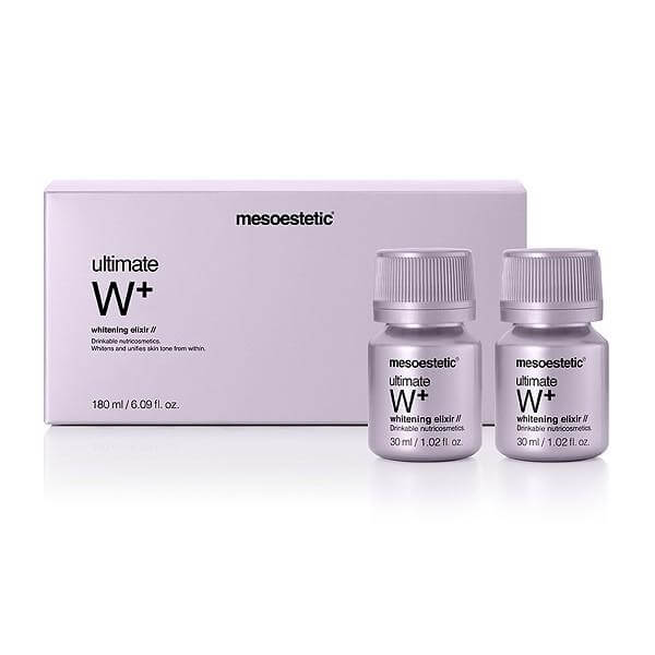 Nước Uống Trắng Da Mờ Thâm Nám Mesoestetic Ultimate W+ Whitening Elixir 6 x 30ml