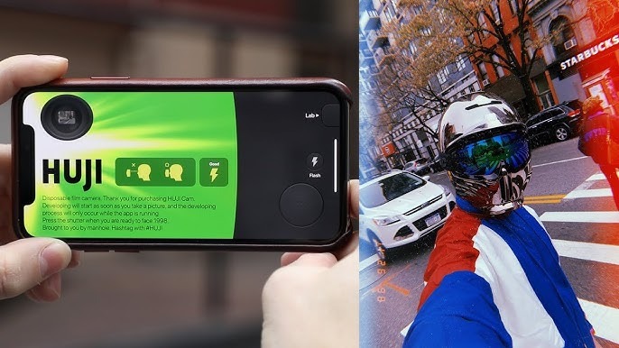 App chụp ảnh hiện ngày giờ với Huji Cam