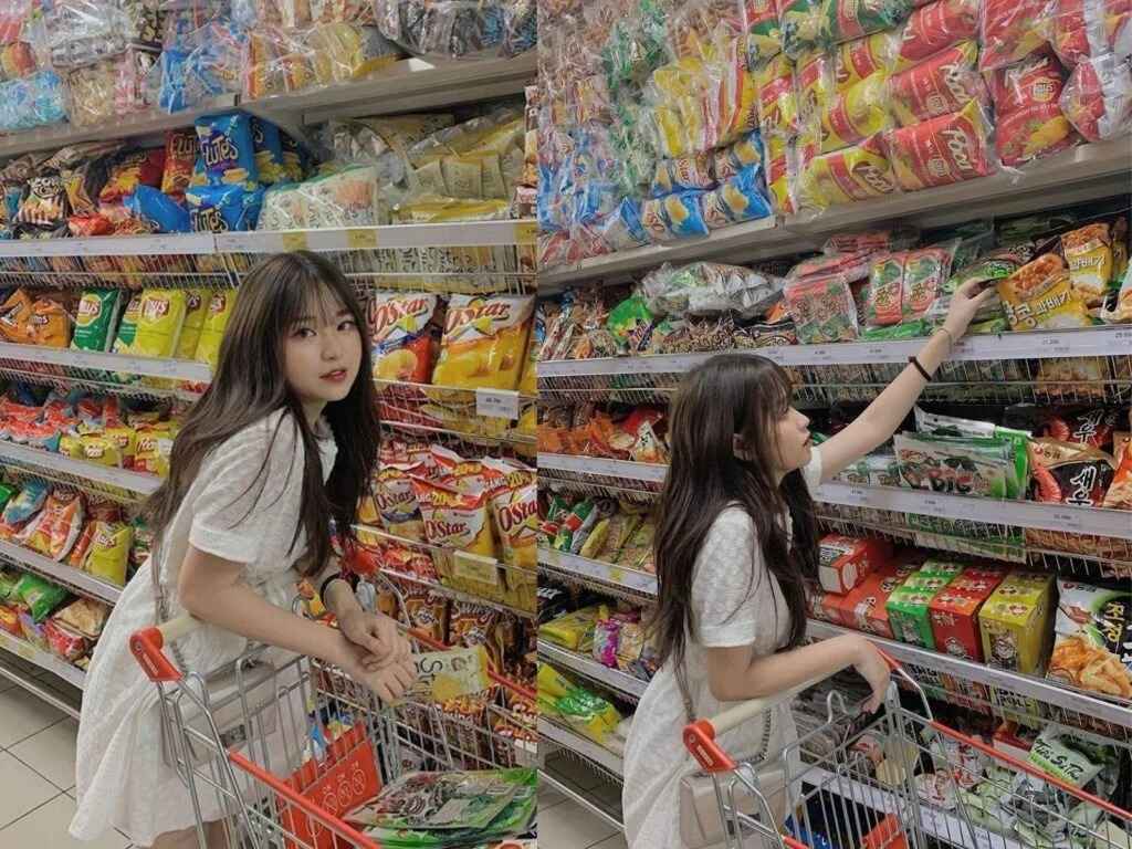 Cách chụp ảnh đẹp trong siêu thị