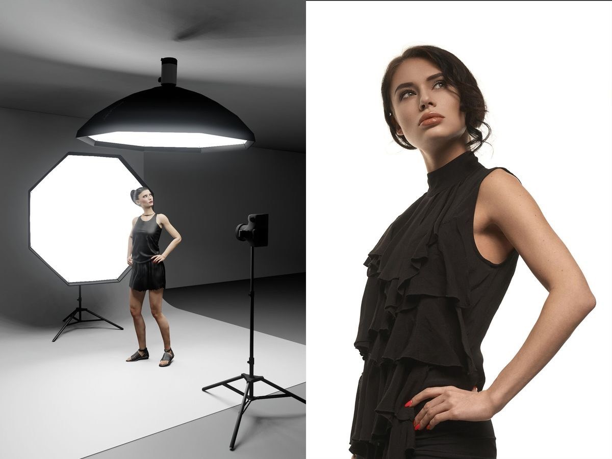 Softbox giúp bức ảnh không gây ra những bóng đen hay điểm sáng gắt