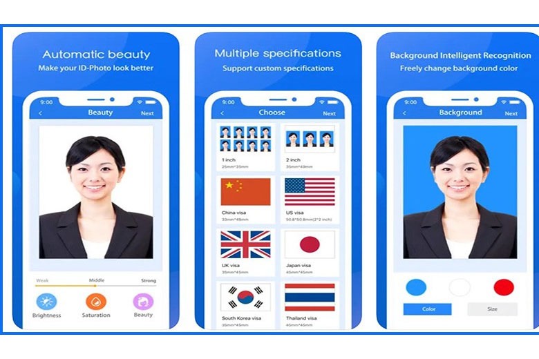 ID Photo Creator là phần mềm chụp ảnh thẻ trên điện thoại