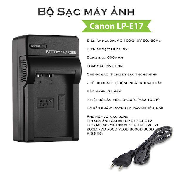 Cách sử dụng sạc Canon cho máy ảnh dùng được lâu nhất