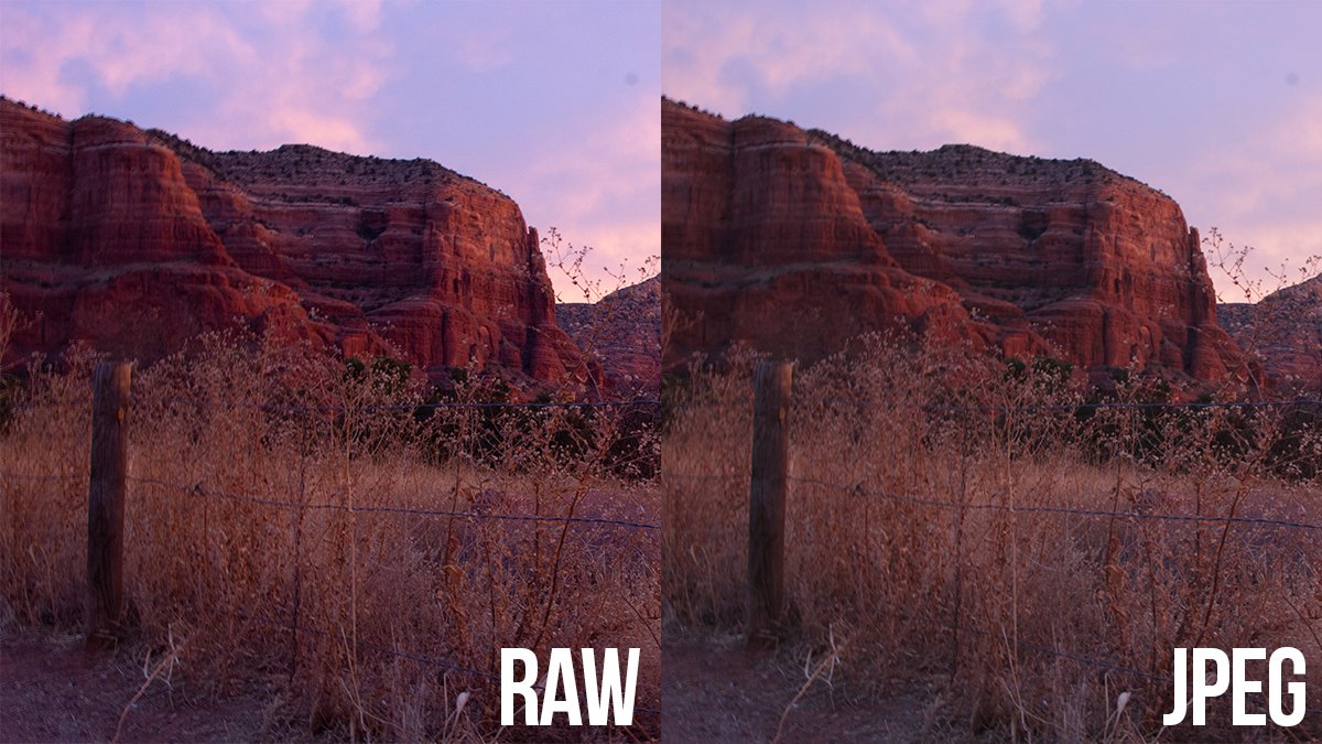 Sự khác biệt giữa ảnh raw và jpeg