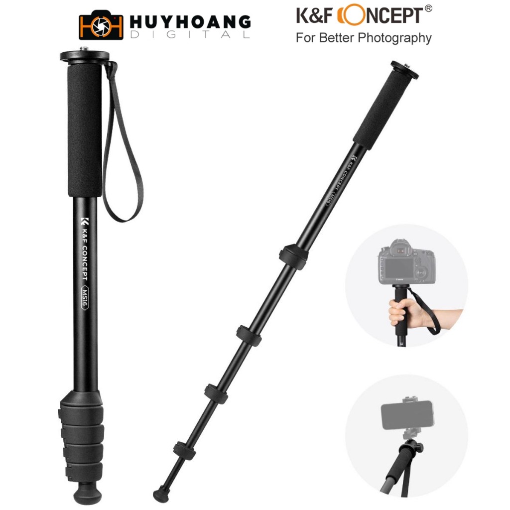 K&F Concept KF09.101V1 Carbon Fiber Tripod
