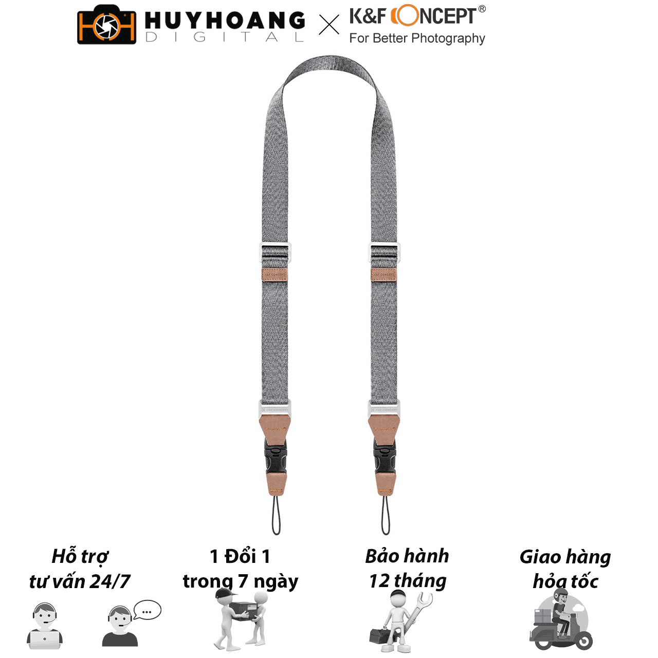 Dây đeo máy ảnh thời trang của K&F Concept