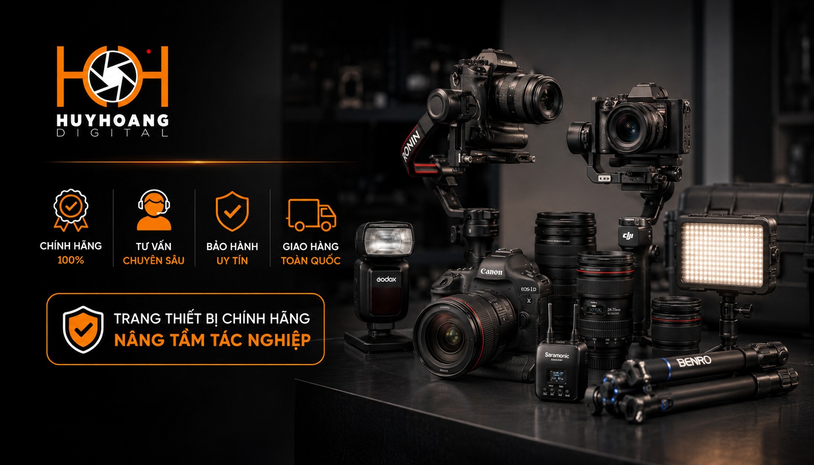 Địa chỉ mua thiết bị hỗ trợ chụp ảnh báo chí uy tín, chất lượng