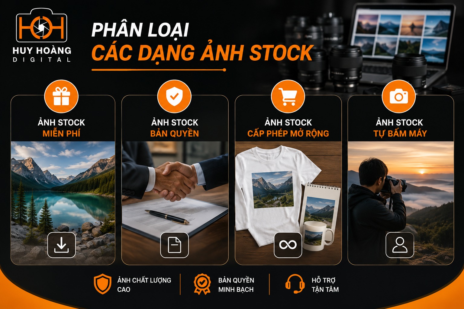 Phân loại các dạng ảnh Stock phổ biến