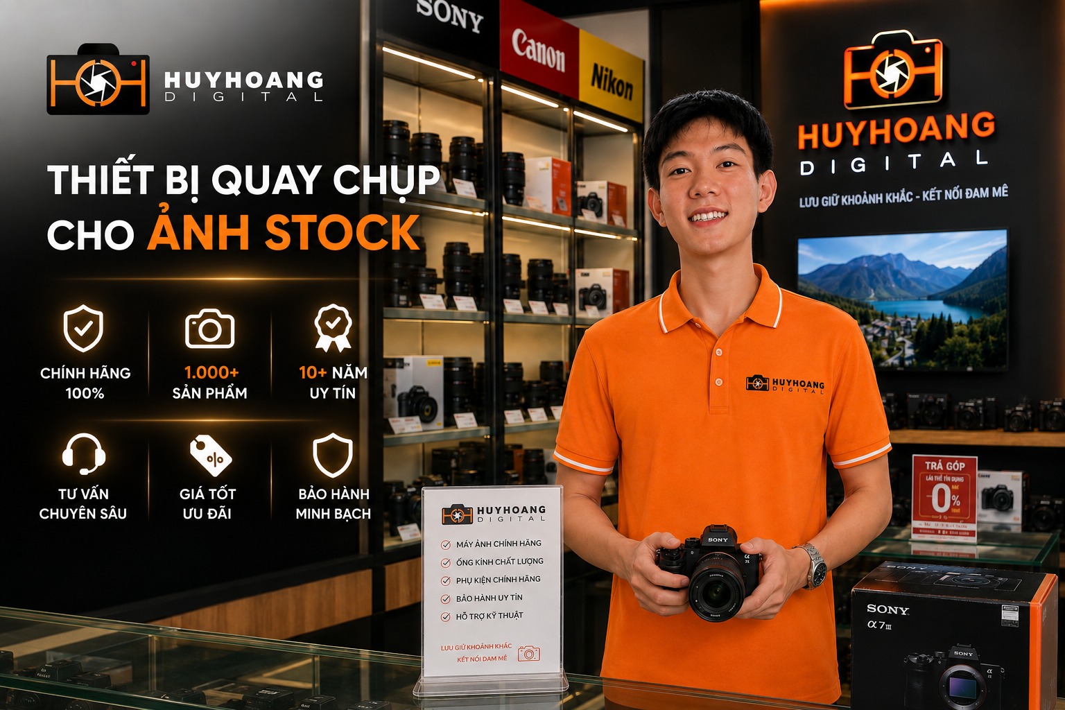 Địa chỉ mua các thiết bị quay chụp giúp bạn sở hữu các bức ảnh Stock “xịn sò”