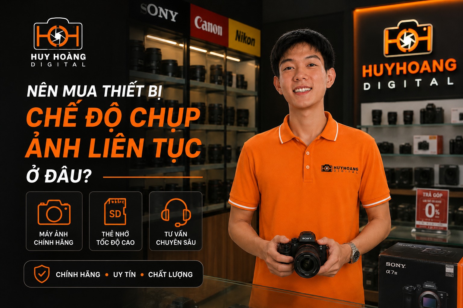Nên mua các thiết bị có chế độ chụp ảnh liên tục ở đâu?