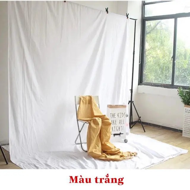 Phông vải đơn sắc trắng