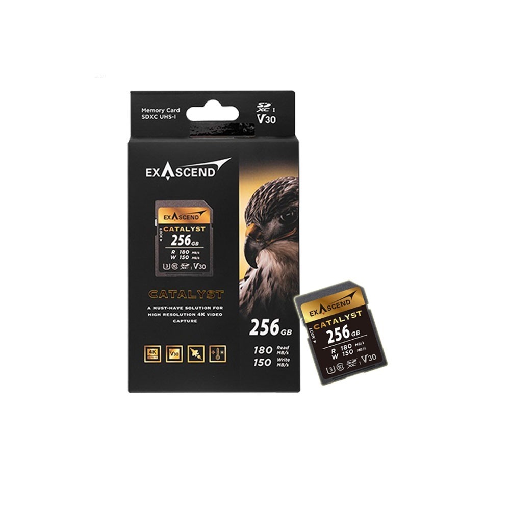 Thẻ nhớ Exascend SDXC 256GB Catalyst UHS-I V30 180MB/s 150MB/s | Chính Hãng