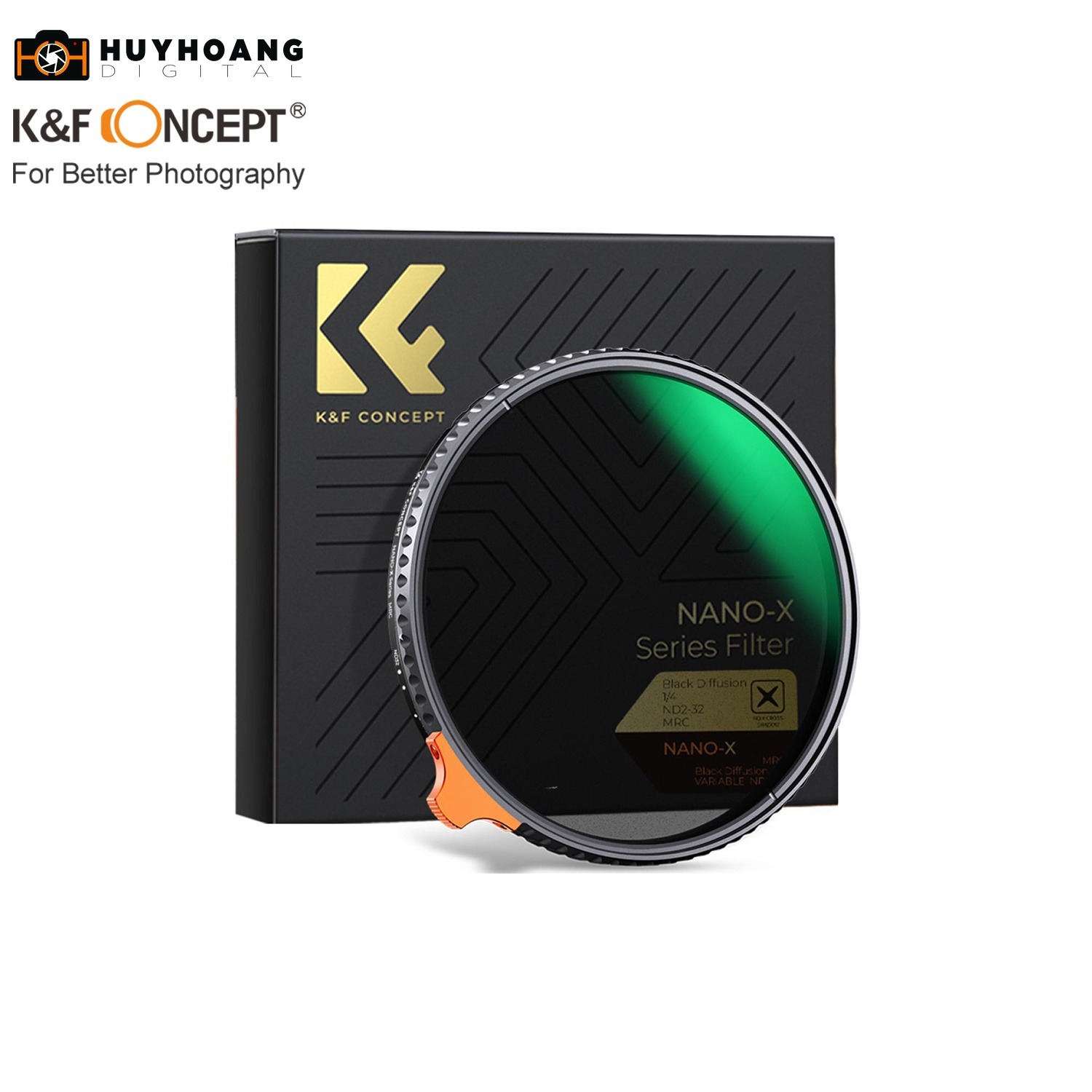 Kính Lọc Filter K&F Concept Black Mist 1/4 + ND2-32 ( 82mm)